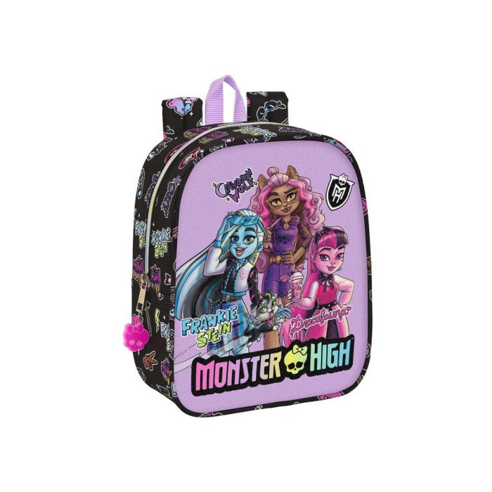 Mochila Escolar Monster High Creep Negro 22 x 27 x 10 cm