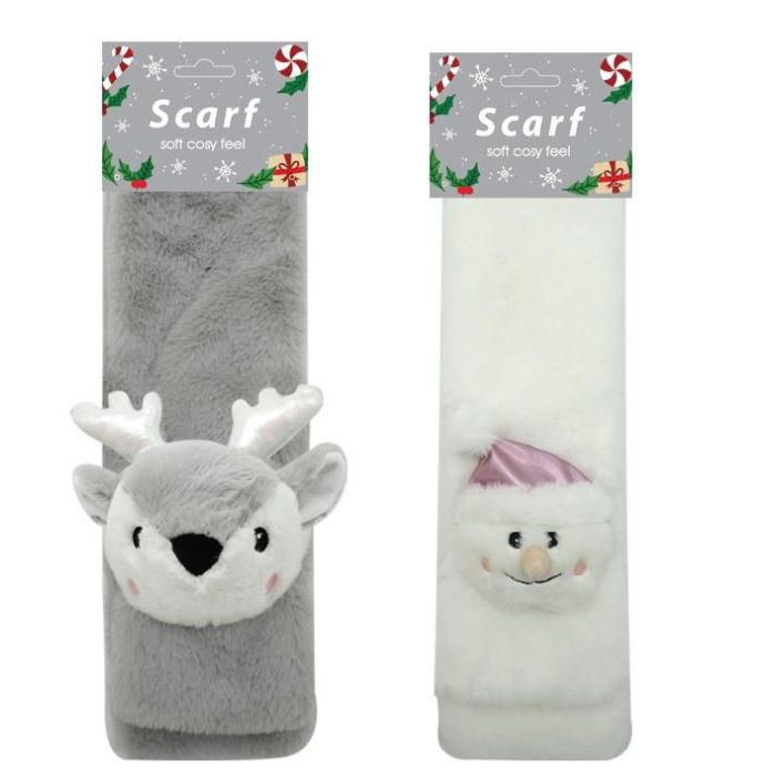 DKD Home Decor Decoración Navidad Fantasía Poliéster Gris Blanco 6x13x76 cm (4 Unidades)