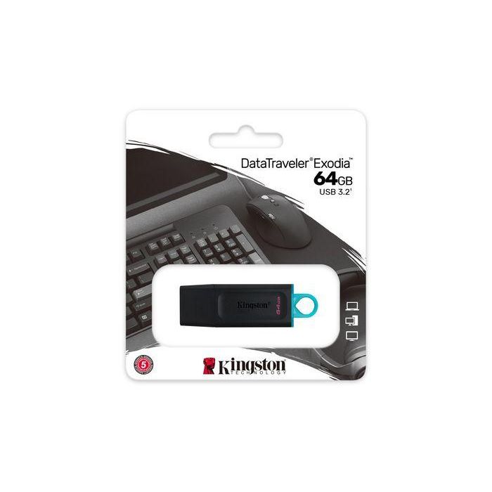 Kingston 64GB, USB 3.2 Gen 1, 11 g 5 Kingston 64GB, USB 3.2 Gen 1, 11 g 5