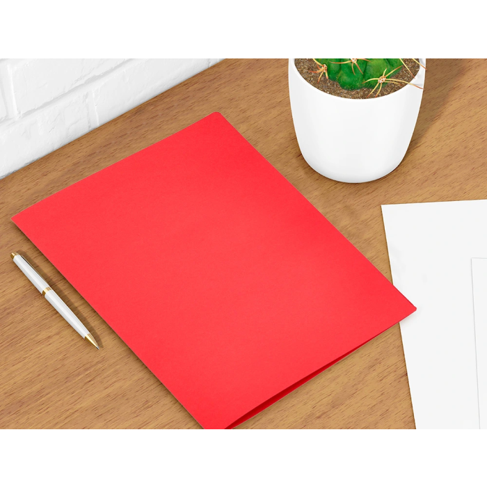Liderpapel Subcarpeta Folio Rojo Intenso 180g/m2 para Archivo 7