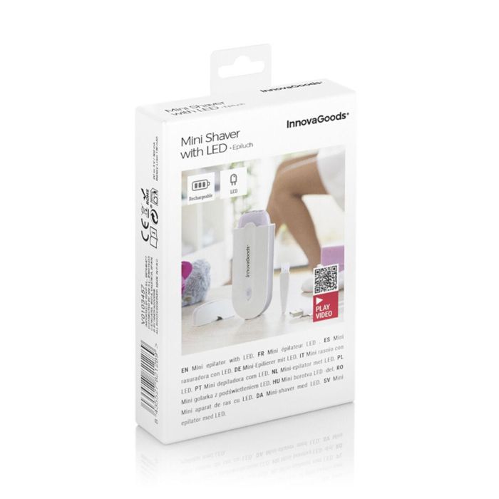 Mini Rasuradora Recargable con Luz LED Epiluch InnovaGoods 1 Mini Rasuradora Recargable con Luz LED Epiluch InnovaGoods 1