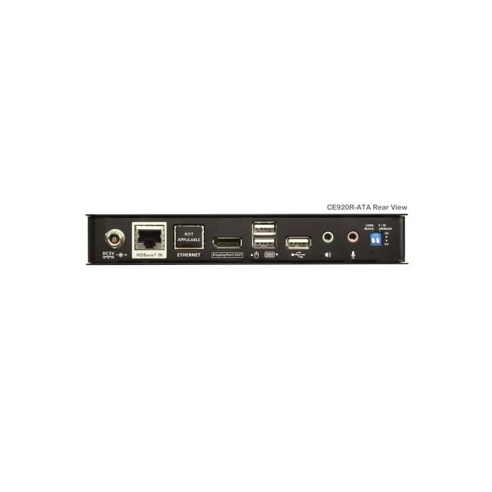 Aten CE920R-ATA-G Extensor KVM Receptor USB DisplayPort HDBaseT 2.0 4K hasta 100m para PC y estaciones de trabajo 2
