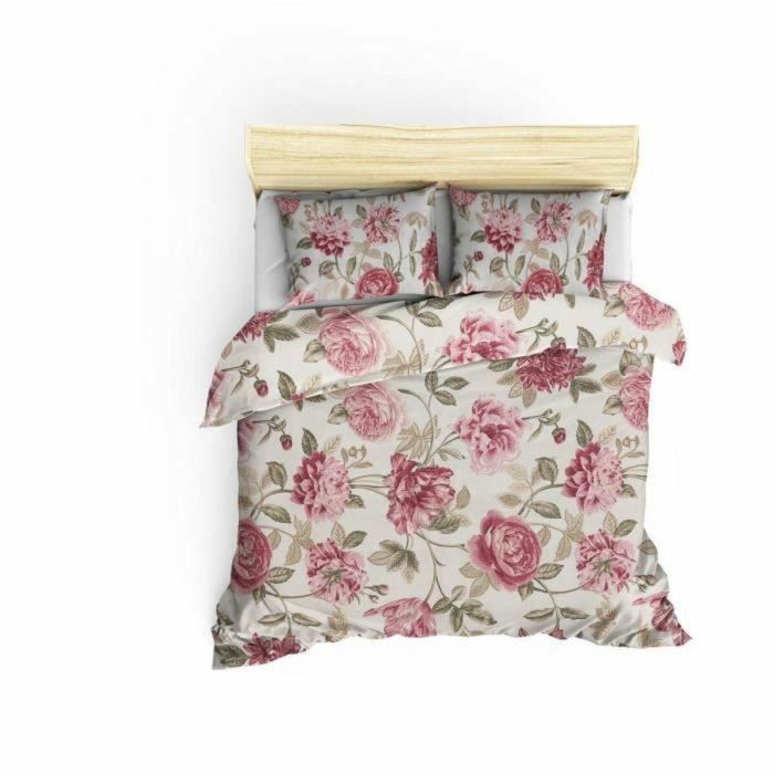 Juego de funda nórdica Crema Cama de 200 3 Piezas 4 Juego de funda nórdica Crema Cama de 200 3 Piezas 4