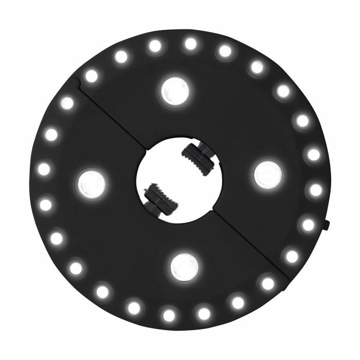 Luces LED para parasol Ø16cm - 24 LEDs cálidos, 3 funciones, pilas 4xAA (no incluidas)