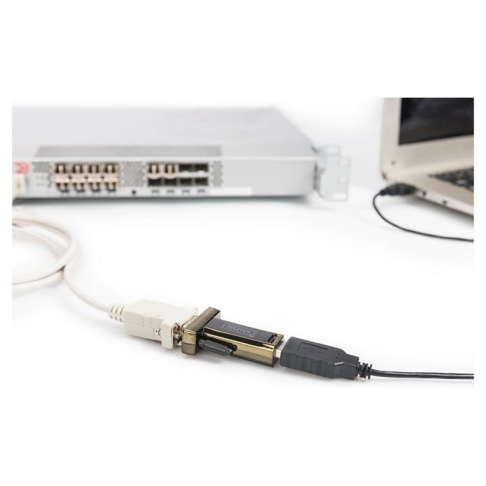 Digitus Adaptador USB 2.0 a Serie RS232 DSUB 9M con Chipset FTDI y Cable USB de 80cm