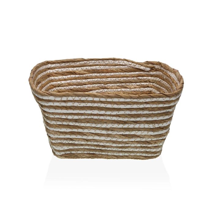 Cesta Natural / Blanca Cuad. Versa 30X16CM (2 Unidades) Cesta Natural / Blanca Cuad. Versa 30X16CM (2 Unidades)