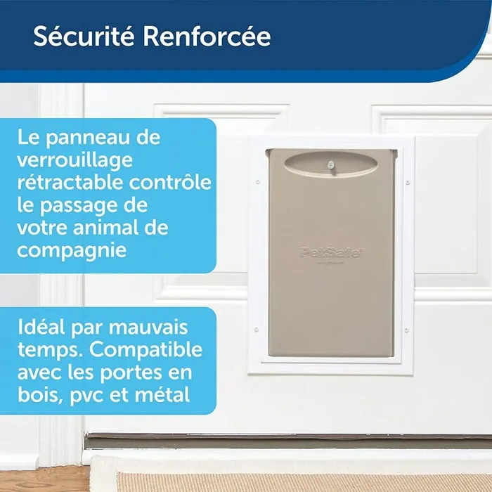 Petsafe Puerta de Marco de Aluminio Staywell Blanco para Gatos o Perros de hasta 100 kg 4
