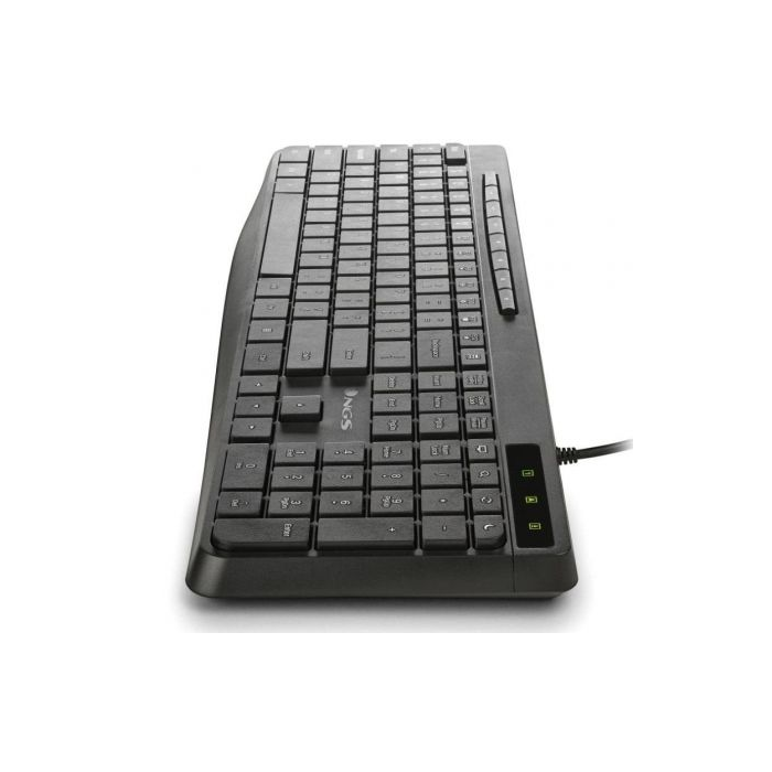 NGS Teclado Spectra Ultra Slim Silencioso Multimedia USB-A 2