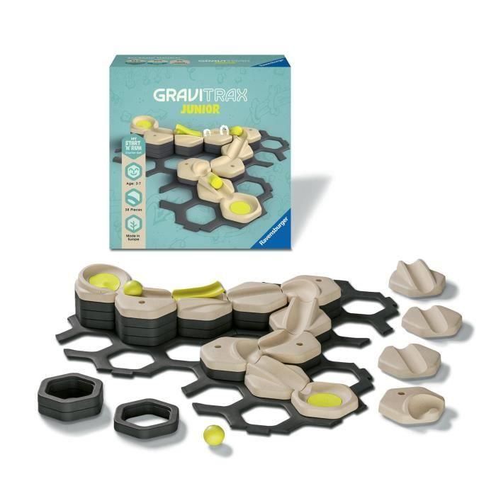 Ravensburger RAV4005556275311 GraviTrax JUNIOR Start and Run: Set de Expansión para Construir Circuitos de Canicas - Ideal para Niños 3+ Años 2