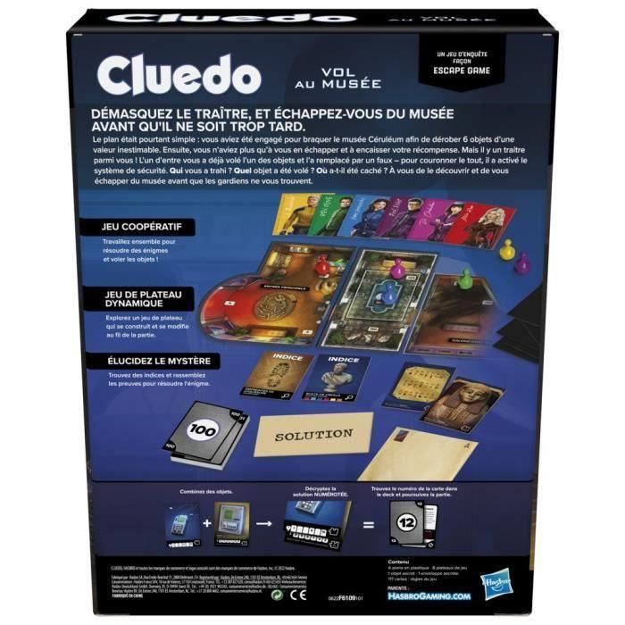 Cluedo Escape Flight en el Museo - Juego de Investigación del Juego de Escape - Juego de Plateau Cooperativa Familiar - de 10 años 3 Cluedo Escape Flight en el Museo - Juego de Investigación del Juego de Escape - Juego de Plateau Cooperativa Familiar - de 10 años 3