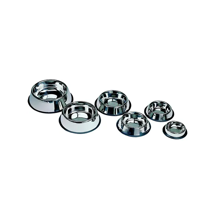 Freedog Comedero de Acero Inoxidable Antideslizante 20 cm - 0.90 L
