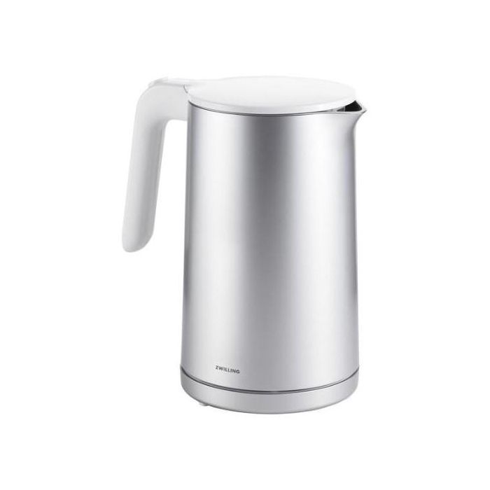 Zwilling Hervidor de Agua Eléctrico ENFINIGY 1.5 L, 1850 W, Protección contra Sobrecalentamiento, Inalámbrico, Plata