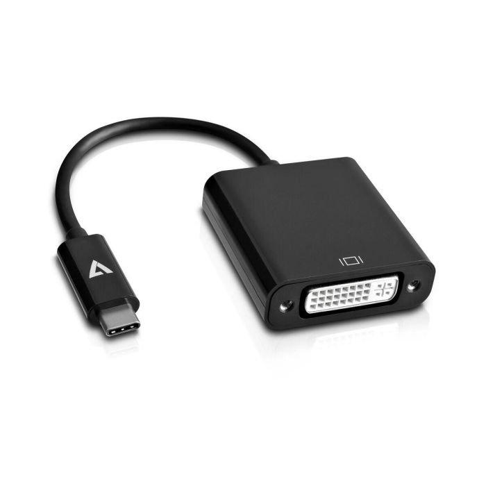 Adaptador USB-C a DVI V7 V7UCDVI-BLK-1N Adaptador USB-C a DVI V7 V7UCDVI-BLK-1N