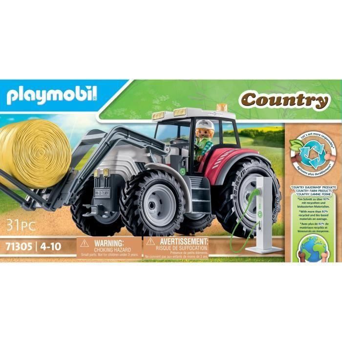 Playmobil tractor grande con accesorios 5