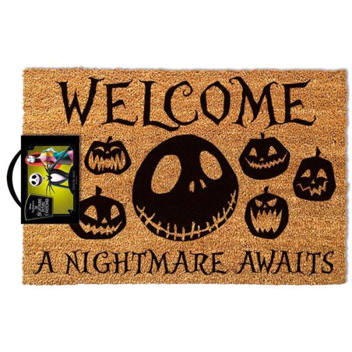 PYRAMID Felpudo Pesadilla antes de Navidad Disney Jack Skellington Fibra Coco y PVC 40x60cm