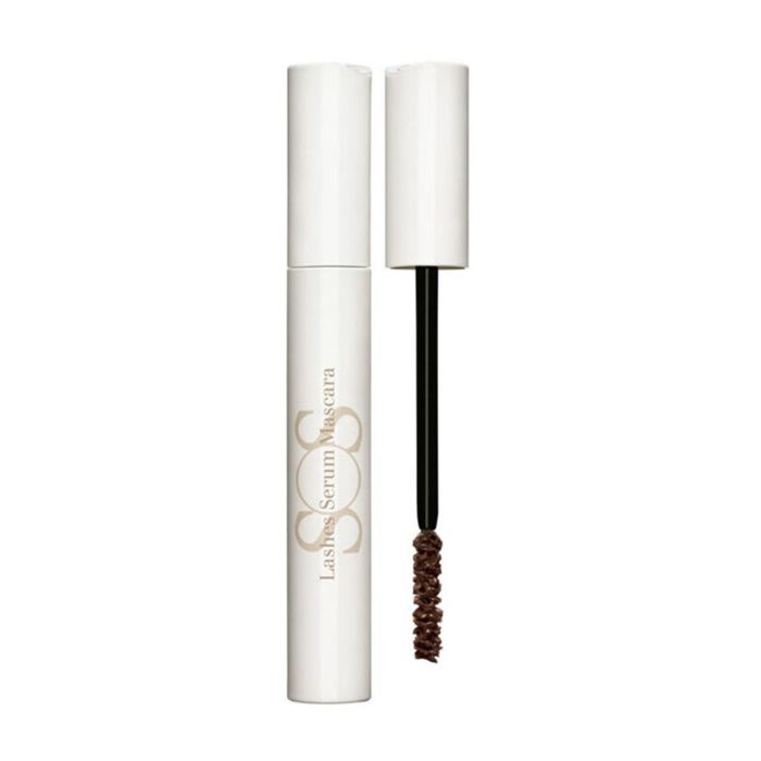 Clarins M4146A SOS Mascara en Sérum Fortificante para Pestañas Dañadas, Aporta Volumen, Longitud y Densidad con Aceite de Ricino Bio 8 ml
