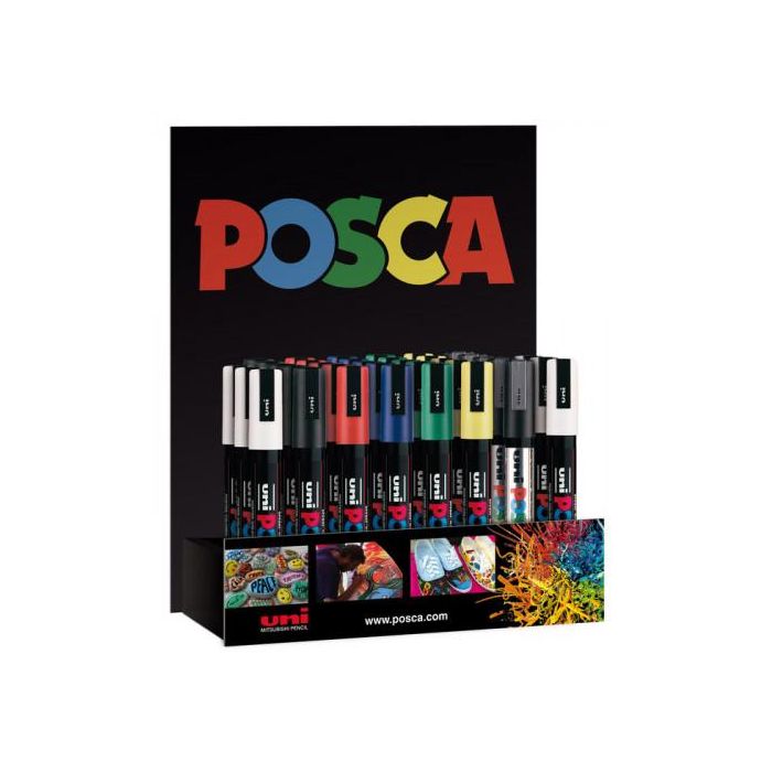 Posca Expositor Marcador Pc-5M-3D Surtido -36U-