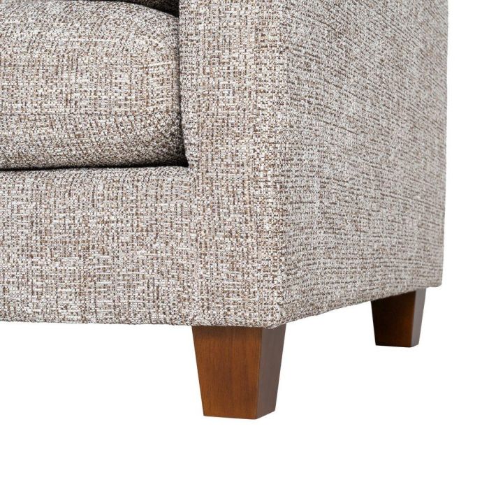 Sofá 3 Plazas Gris Oscuro Tejido-Madera 221 X 90 X 87 cm