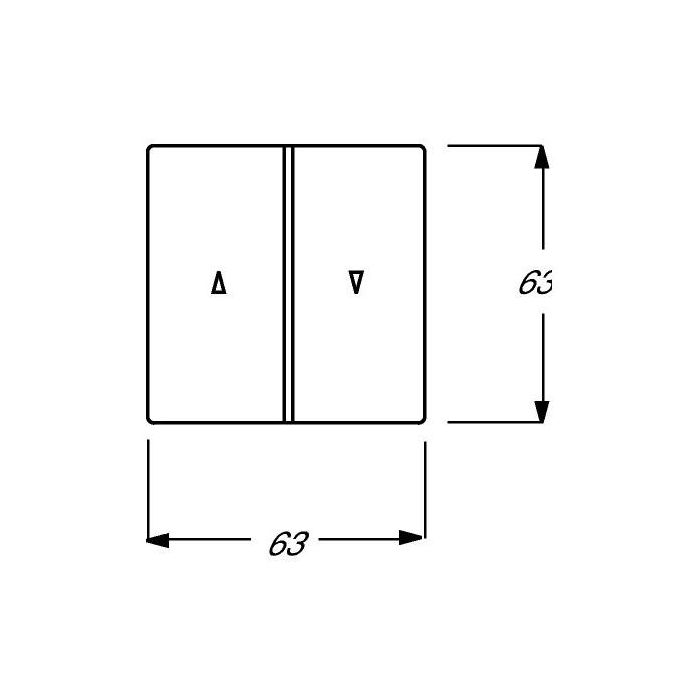 BUSCH JAEGER BJ 1785 JA-84 Abdeck.f.Jalousie- Schalter/Taster future linear studioweiß 1