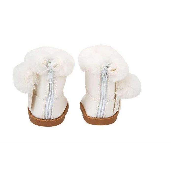 Muñecas Arias Set Botas Blancas con Pelo para Muñecos de 45 cm 3