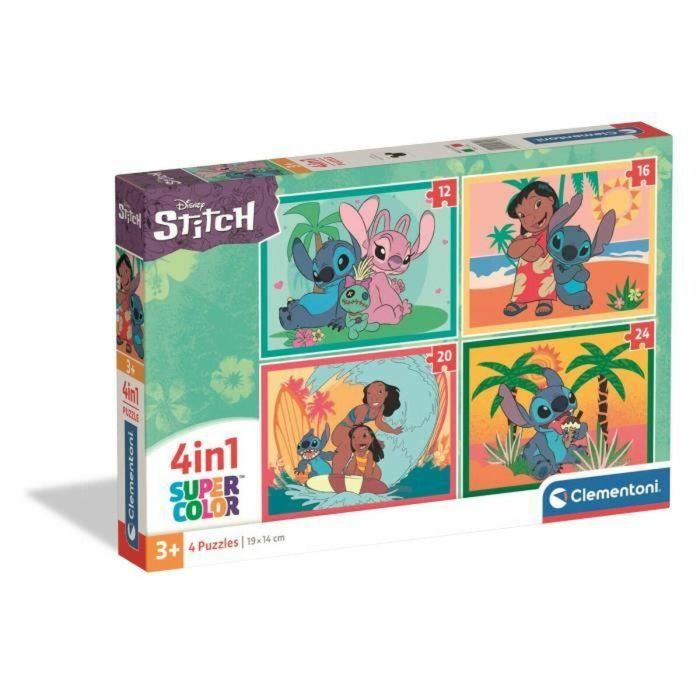 Clementoni CLE8005125217458 Puzzle 4 en 1 Stitch Clementoni CLE8005125217458 Puzzle 4 en 1 Stitch
