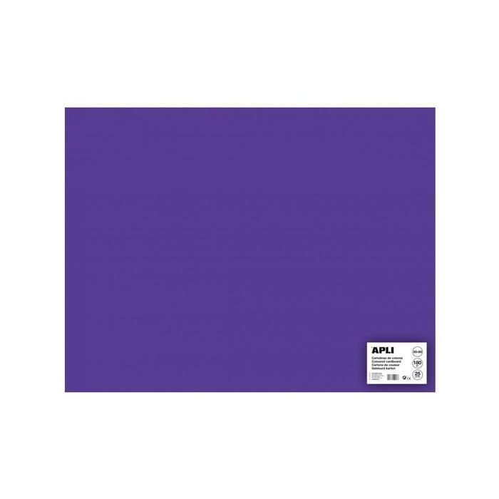 Apli Cartulina 50x65 cm 170 gr Pack De 25H Morado Apli Cartulina 50x65 cm 170 gr Pack De 25H Morado