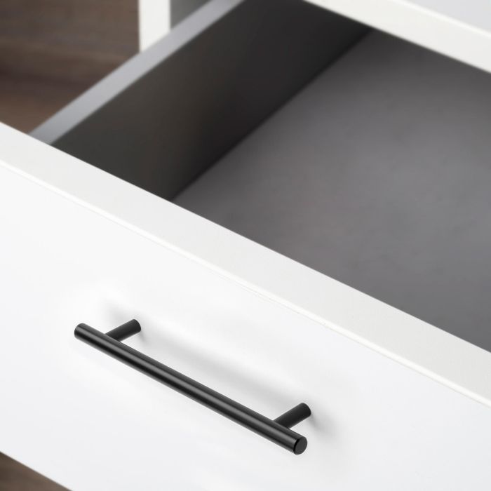 Emuca Lote de 10 tiradores para mueble Orlando, L252mm, intereje 192mm, Acero, Pintado negro 1 Emuca Lote de 10 tiradores para mueble Orlando, L252mm, intereje 192mm, Acero, Pintado negro 1