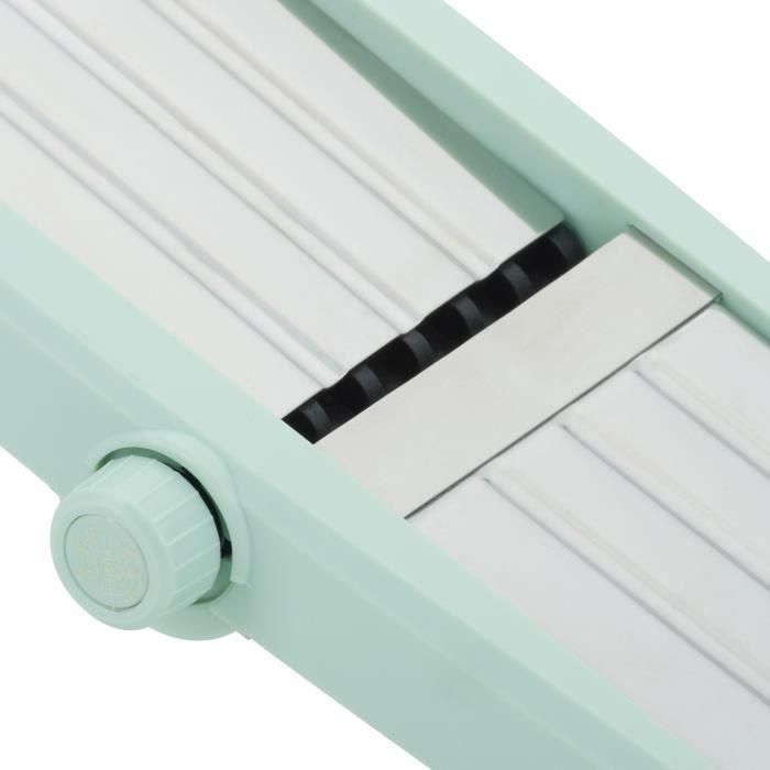 LIVOO MEN429 Mandolina 3 en 1 Acero Inoxidable - Cortador de Verduras 3-9 mm, Mango Extraíble, Empujador, Patas Antideslizantes 2