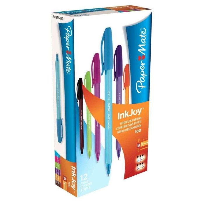 Bolígrafo Paper Mate Inkjoy 12 Piezas Multicolor 1 mm (12 Unidades) 1