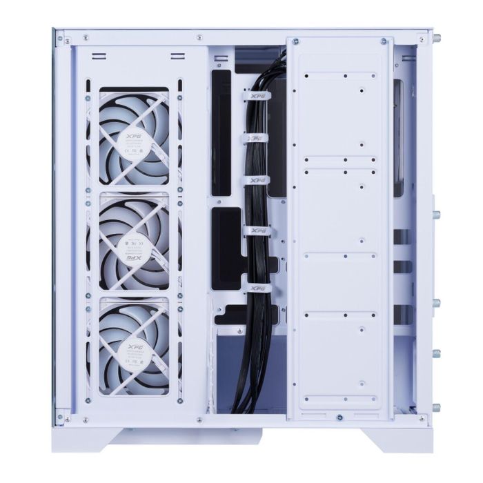 XPG Invader X BTF Torre PC Midi Blanca ATX Conector Inverso Compatible Micro-ATX Mini-ITX Ventana Vidrio Templado 4 Ventiladores Flujo Aire 6