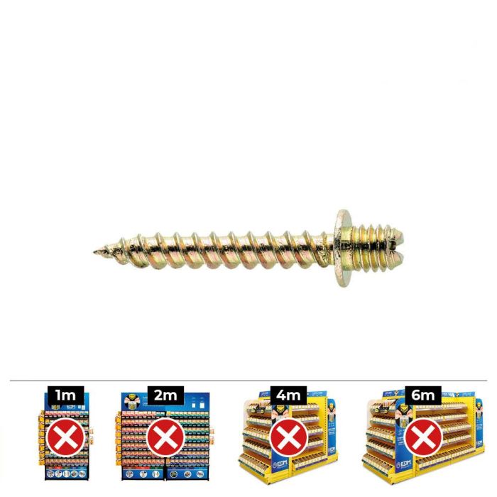 Celo Tirafondo DIN/REF TF M Ø6x30mm Bicromatado Acero 100 unid. Ref: 9b630tf 0 Celo Tirafondo DIN/REF TF M Ø6x30mm Bicromatado Acero 100 unid. Ref: 9b630tf 0