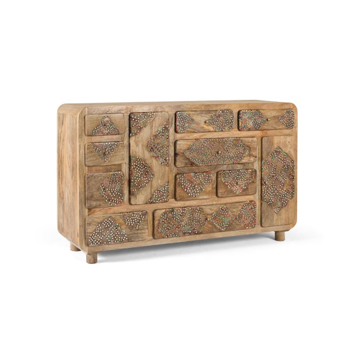 Giner y Colomer Aparador de Madera Maciza de Mango 148 cm con Detalles Artesanales 1