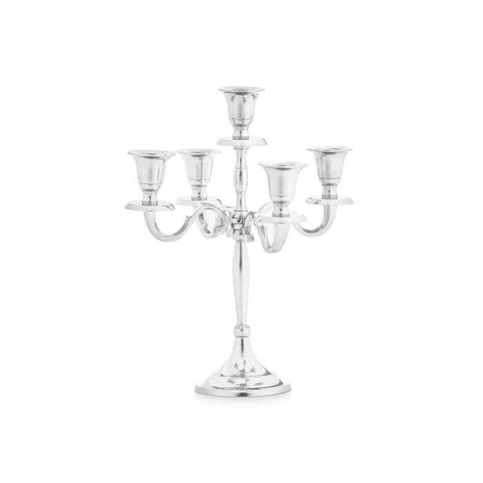 Candelabro 5 Velas Plateado 28,5Cm Giftdecor (4 Unidades) 1 Candelabro 5 Velas Plateado 28,5Cm Giftdecor (4 Unidades) 1