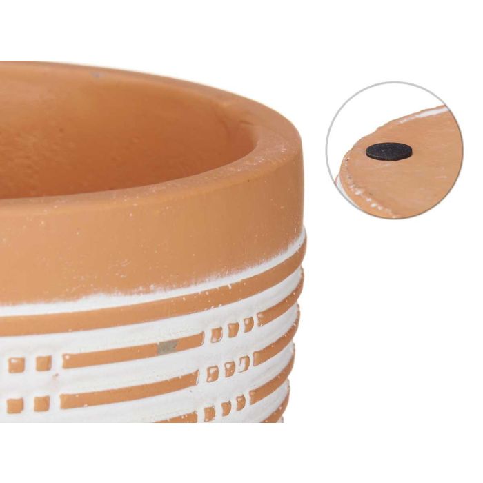 Maceta Terracota Rayada Redonda 12,5X10 Ibergarden (12 Unidades) 3 Maceta Terracota Rayada Redonda 12,5X10 Ibergarden (12 Unidades) 3