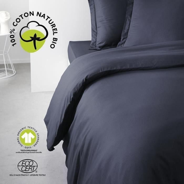 Today TOD3574643513083 Juego de cama 240x260 cm 100% algodón orgánico azul marino Certificado GOTS 0 Today TOD3574643513083 Juego de cama 240x260 cm 100% algodón orgánico azul marino Certificado GOTS 0