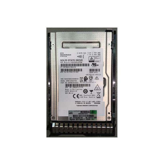 Hewlett Packard Enterprise SPS-DRV SSD 3.84TB SFF SAS - Disco de Estado Sólido para Servidores
