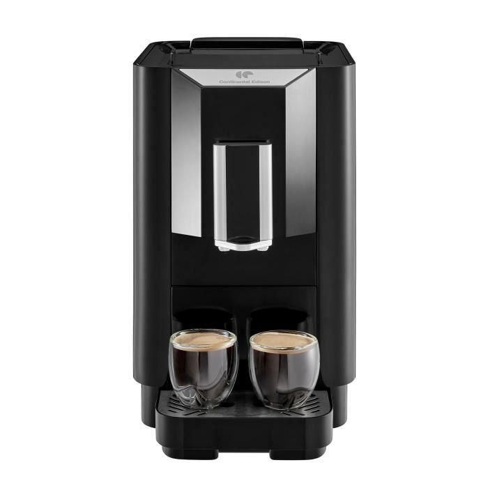 Continental Edison CECFAUTOB Cafetera espresso con molinillo 19 Bar 1450 W Negro