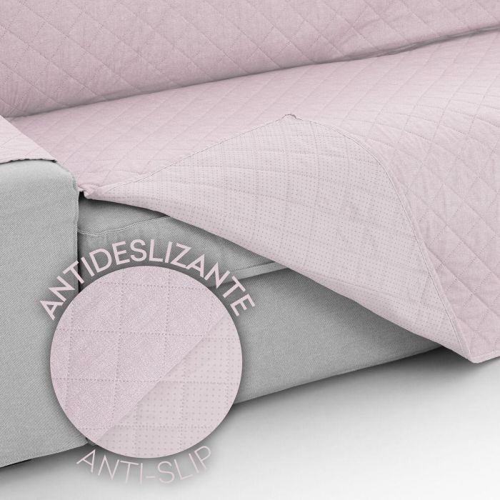 Funda para chaise longue de brazo corto izquierdo Eysa MONTBLANC Rosa 100 x 110 x 290 cm 1