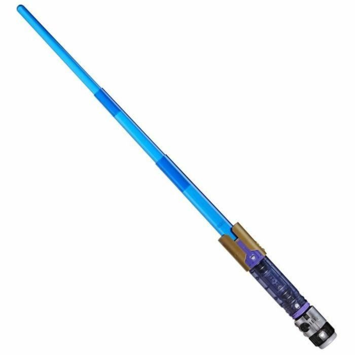 Sable de luz electrónico Jedi Master Sol, oficial personalizable con licencia azul Star Wars Lightsaber Forge Kyber Core, a partir de 4 años 3