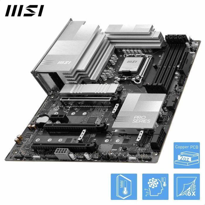 MSI Placa Base PRO Z890 P LGA 1851 Intel Z890 DDR5 ATX para PC 23 MSI Placa Base PRO Z890 P LGA 1851 Intel Z890 DDR5 ATX para PC 23