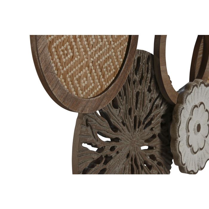 Decoracion Pared Scandi DKD Home Decor Natural 4.5 x 38 x 75 cm 1