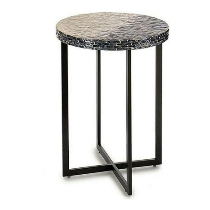 Mesa Redonda Nácar Gris Degradado 45 cm Giftdecor - DM, Metal Mesa Redonda Nácar Gris Degradado 45 cm Giftdecor - DM, Metal