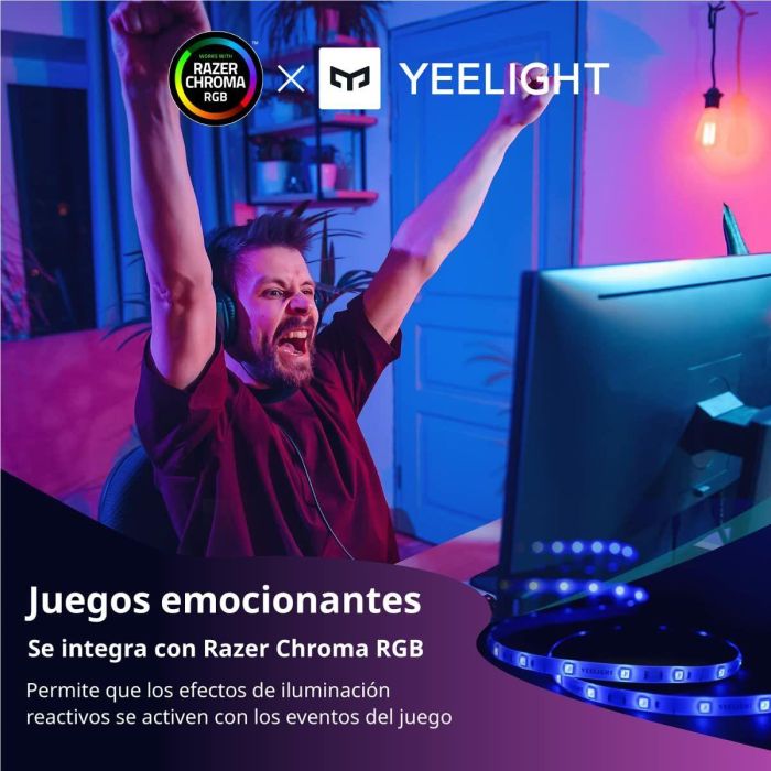 Tiras LED Yeelight LED Lightstrip 1S 2 m Blanco A 6 Tiras LED Yeelight LED Lightstrip 1S 2 m Blanco A 6