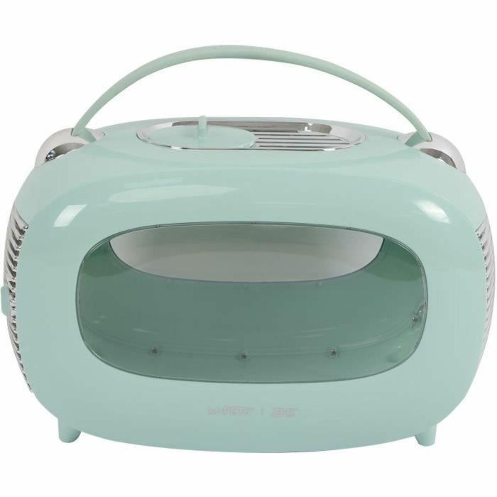 M Pets MPE6953182737025 Caja de Transporte Mochila Sixties Classic con Asa, Apertura Trasera, hasta 5 kg, Color Azul 3