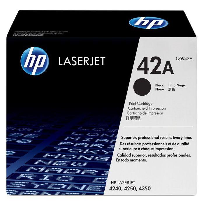 HP 42X High Yield Black Original LaserJet Toner Cartridge HP 42X High Yield Black Original LaserJet Toner Cartridge