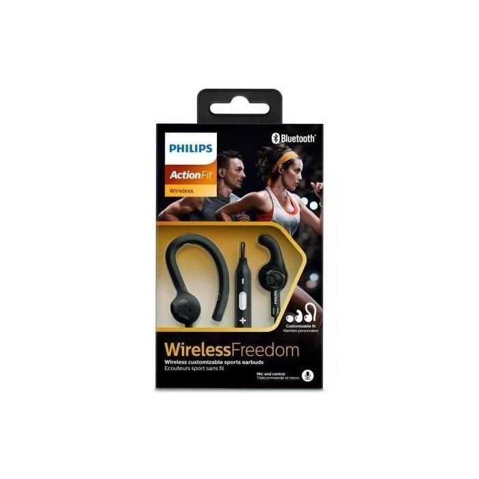 Auriculares Inalámbricos Deportivos Philips Action Fit SHQ7800BK/ con Micrófono/ Bluetooth/ Negros 3 Auriculares Inalámbricos Deportivos Philips Action Fit SHQ7800BK/ con Micrófono/ Bluetooth/ Negros 3