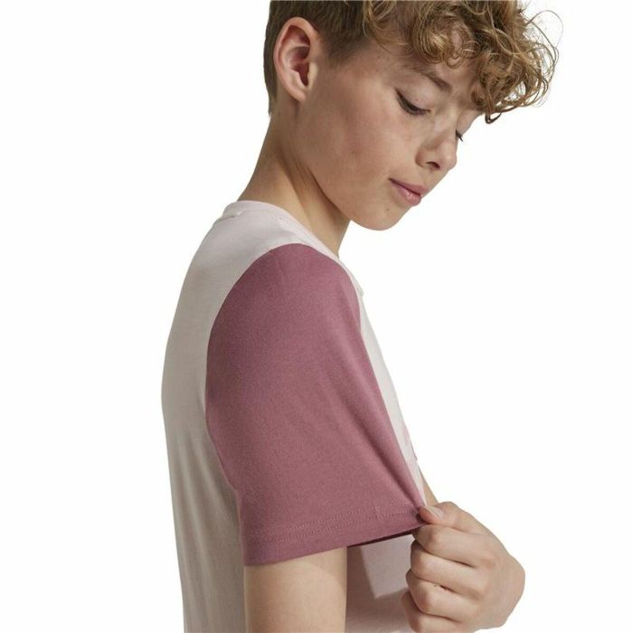 Camiseta de Manga Corta Infantil Adidas Essentials Big Logo Colorblock 1