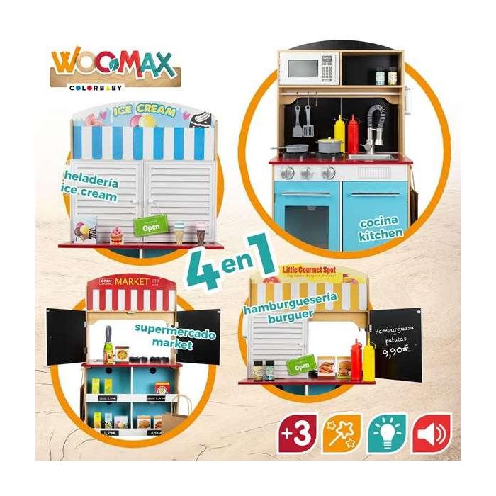 Cocina heladería de madera woomax 60x40x109 cm 16 Cocina heladería de madera woomax 60x40x109 cm 16