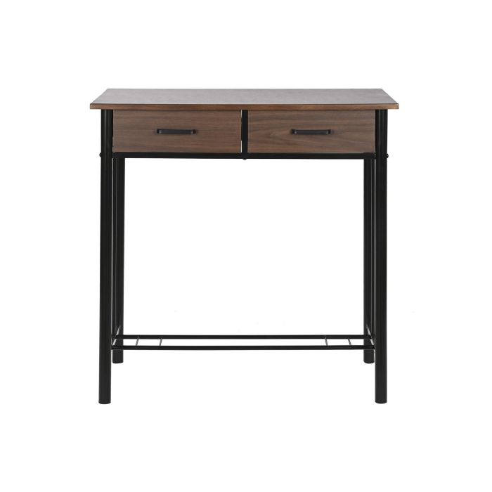 DKD Home Decor Mesa Negro Marron Metal MDF 50 x 84 x 80 cm Set de 3 6 DKD Home Decor Mesa Negro Marron Metal MDF 50 x 84 x 80 cm Set de 3 6