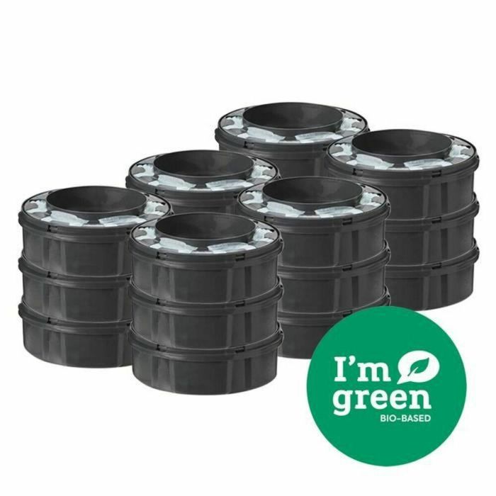 Tommee Tippee Recambios para Contenedor de Pañales Twist & Click x18 – Película Antibacteriana Compatible con Sangenic-TEC 2 Tommee Tippee Recambios para Contenedor de Pañales Twist & Click x18 – Película Antibacteriana Compatible con Sangenic-TEC 2